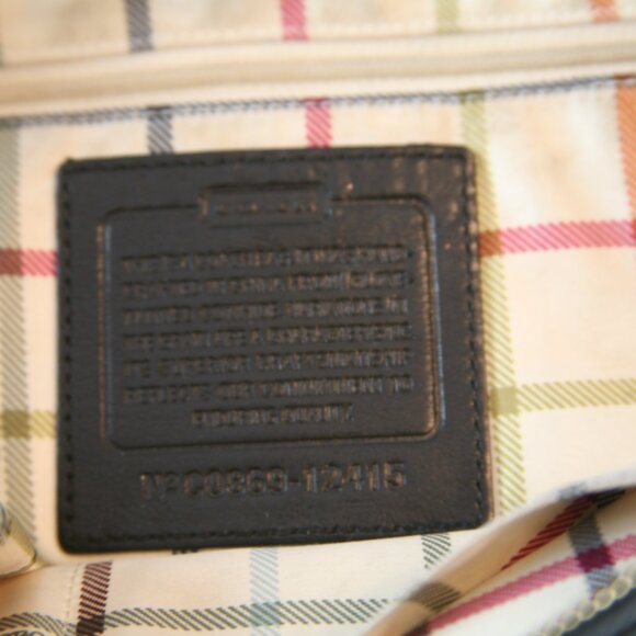 Coach Vintage Leather Tote Bag 12415, Black - Picture 4 of 5